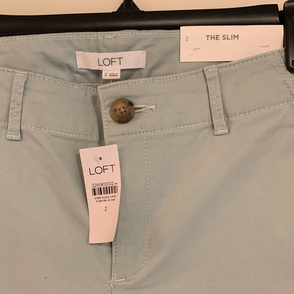 NWT LOFT slim crop chinos